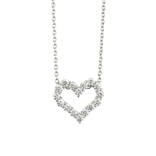 K18ホワイトゴールドダイヤモンドペンダント