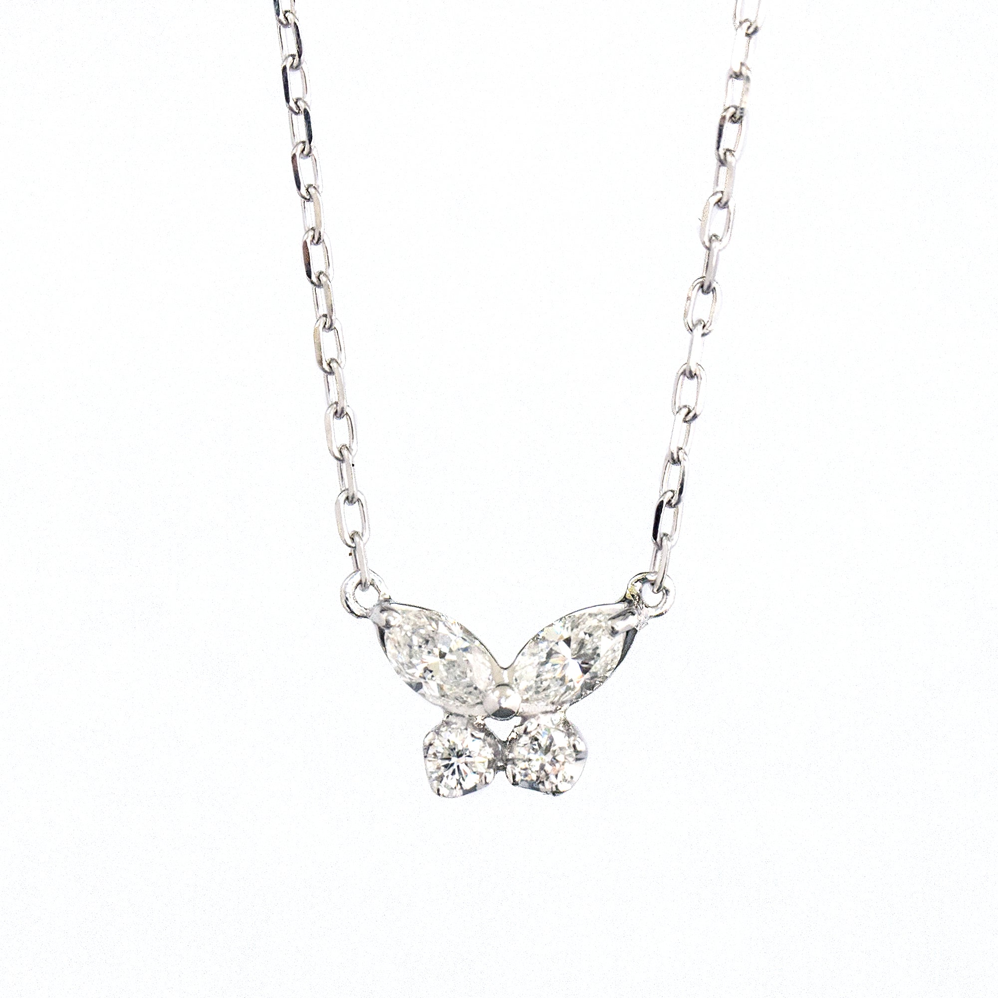 K18ホワイトゴールドダイヤモンドペンダント – Re:jewelry（リジュエリー）