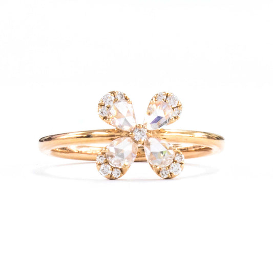 K18ピンクゴールドダイヤモンドリング