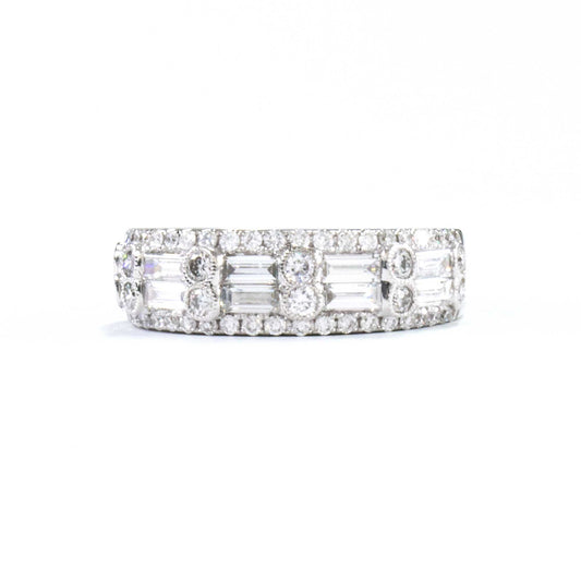 K14ホワイトゴールドダイヤモンドリング