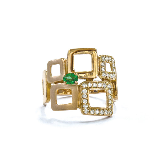 K18ピンクゴールドトルマリンリング