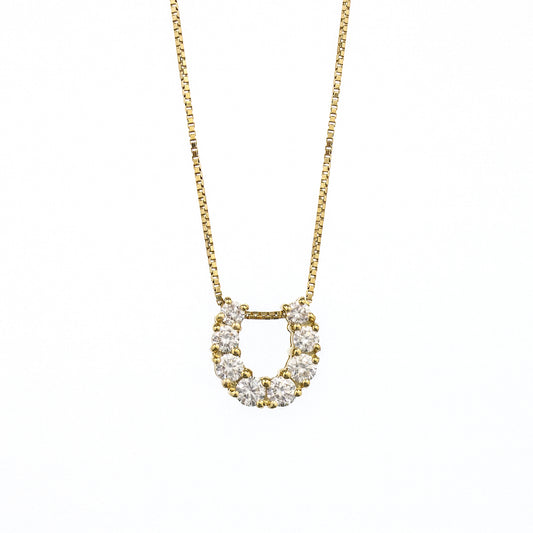 K18イエローゴールドダイヤモンドペンダント