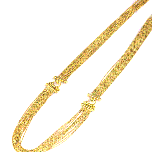 K18イエローゴールドネックレス