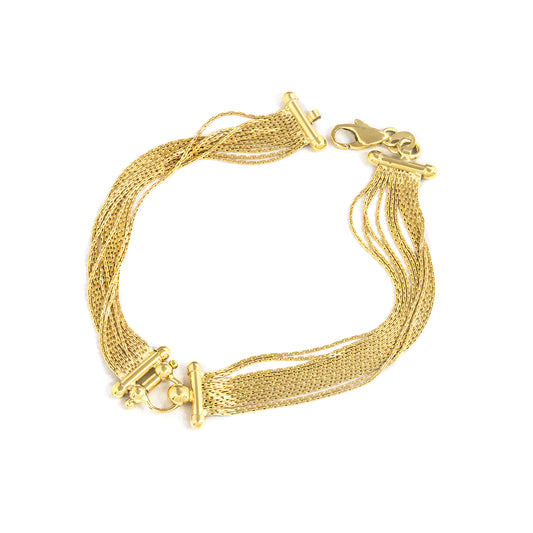 K18イエローゴールドブレスレット