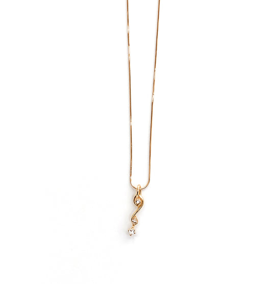 K18ピンクゴールドダイヤモンドペンダント