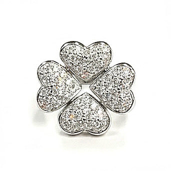 K18ホワイトゴールドダイヤモンドリング