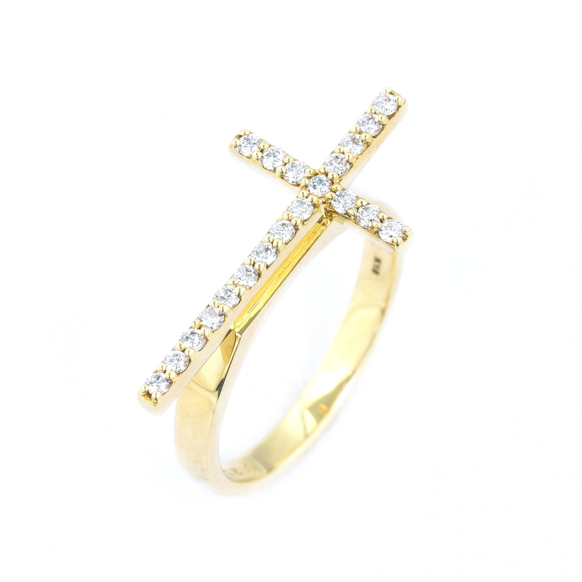 K18クロスダイヤモンドリング – Re:jewelry（リジュエリー）