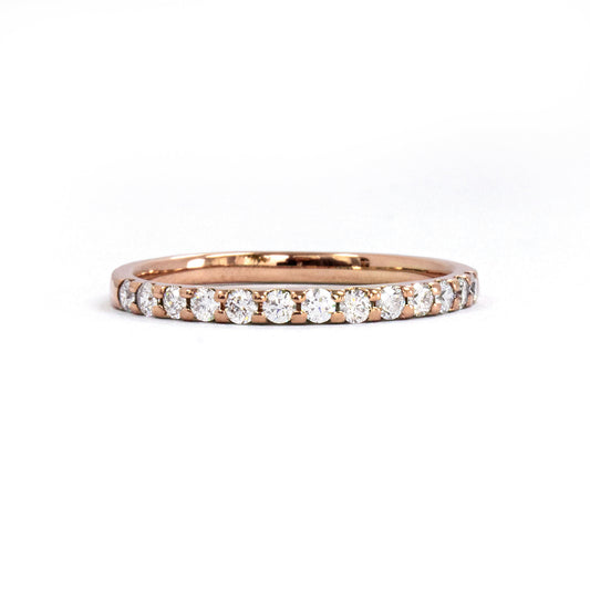 K18ピンクゴールドダイヤモンドリング