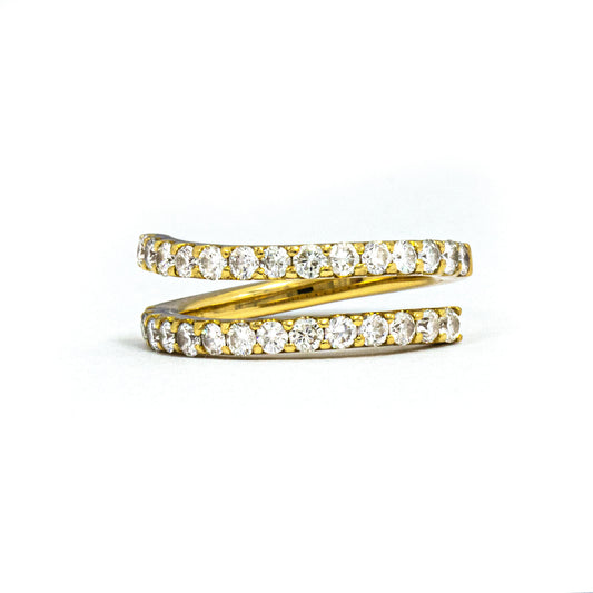 K18イエローゴールドダイヤモンドリング