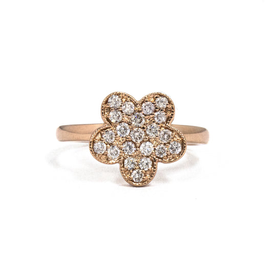 K18ピンクゴールドダイヤモンドリング