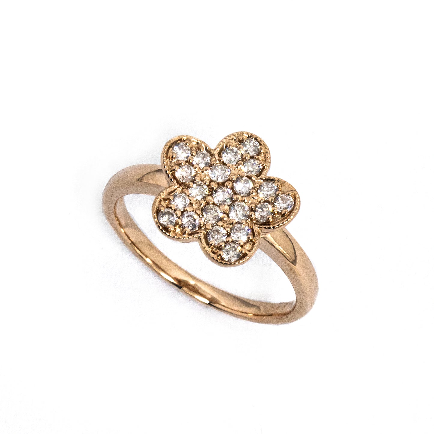 K18ピンクゴールドダイヤモンドリング