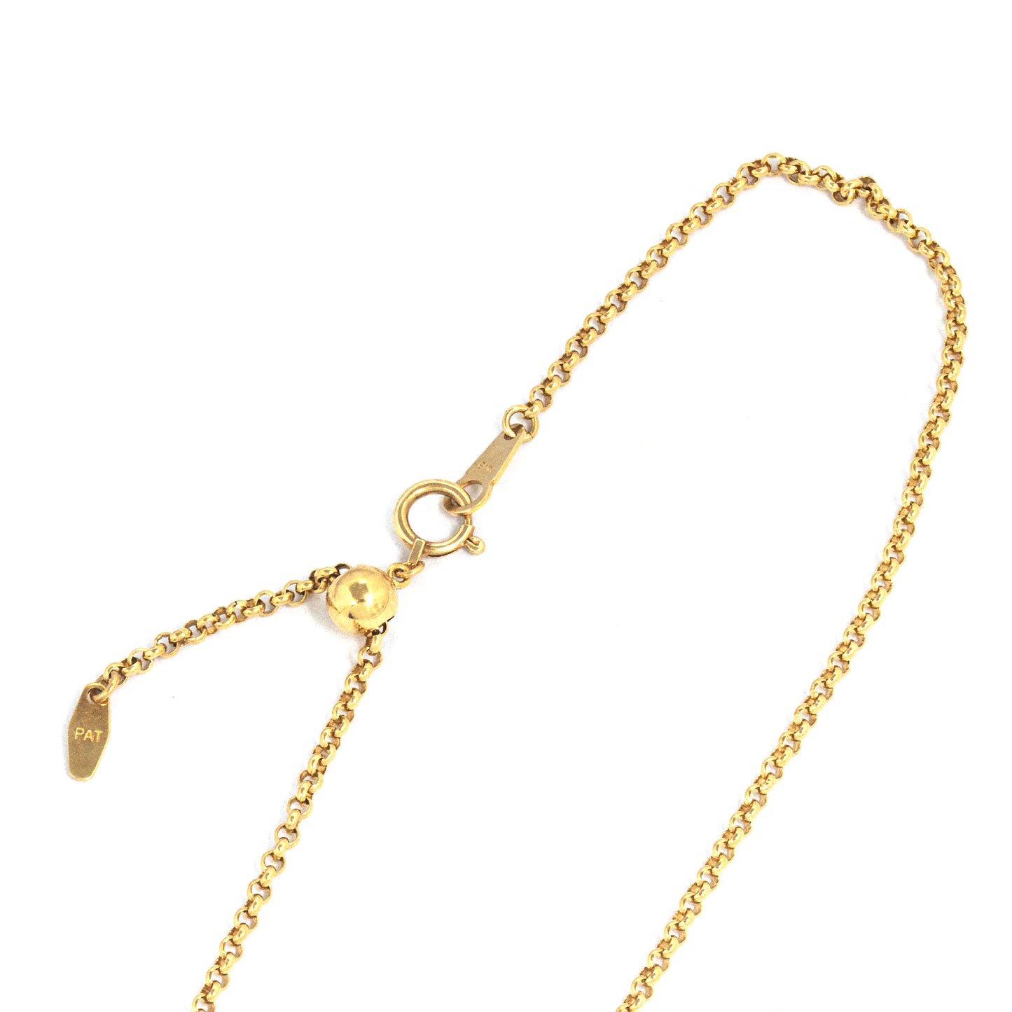 K18イエローゴールドダイヤモンドペンダント