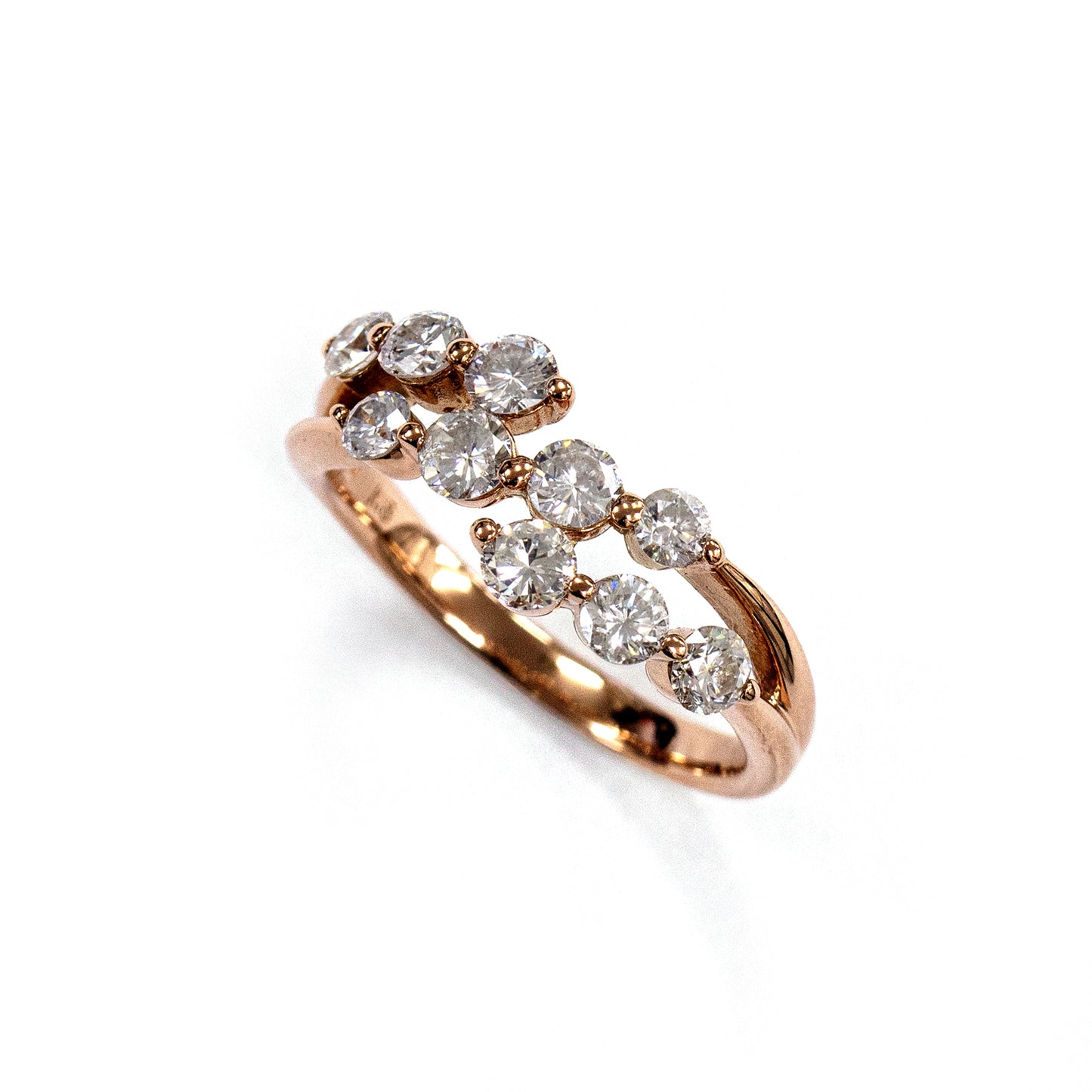 K18ピンクゴールドダイヤモンドリング