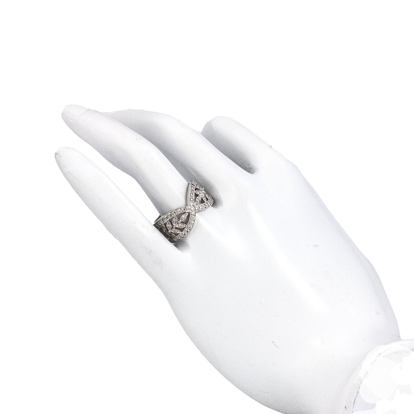 K18ホワイトゴールドダイヤモンドリング