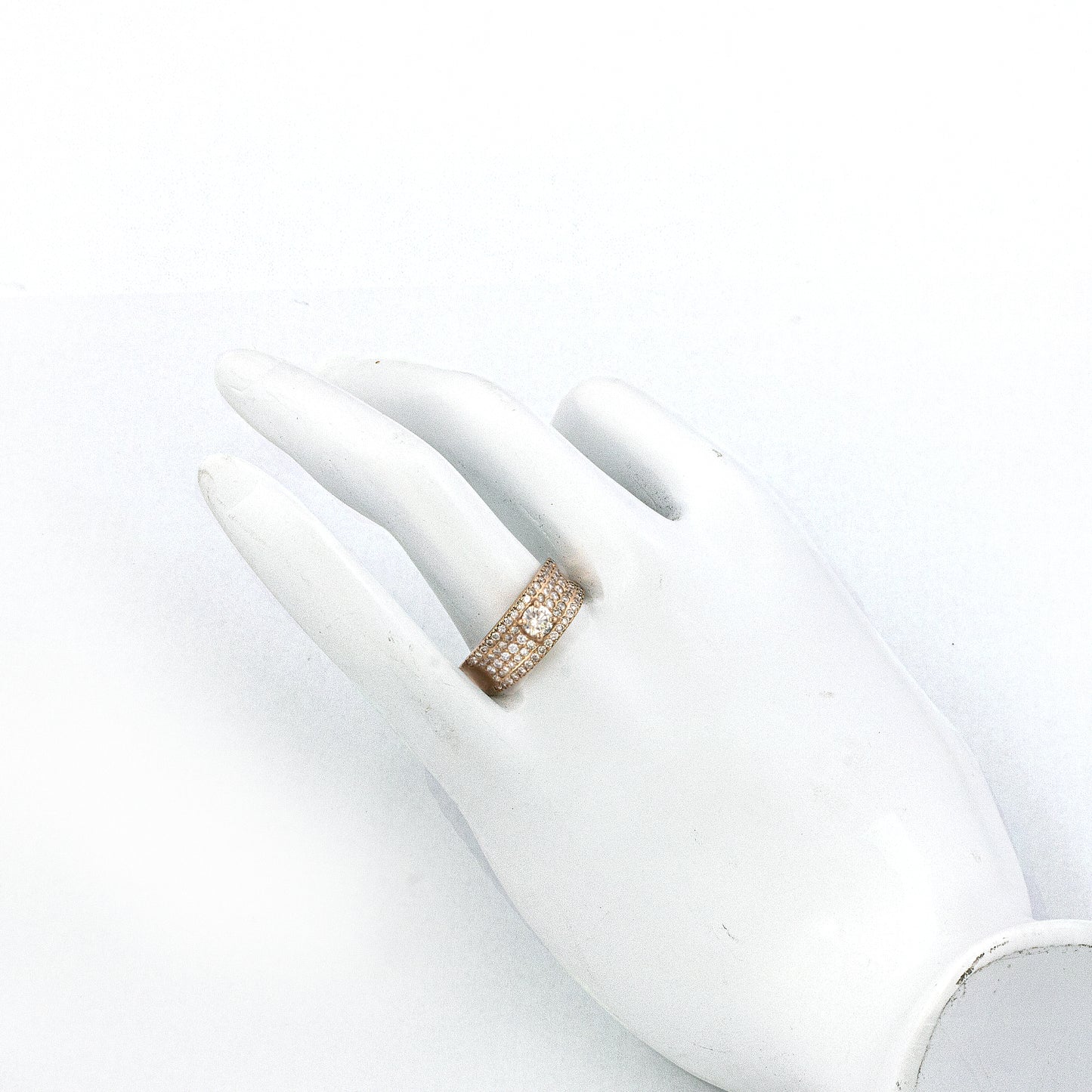 K18イエローゴールドダイヤモンドリング