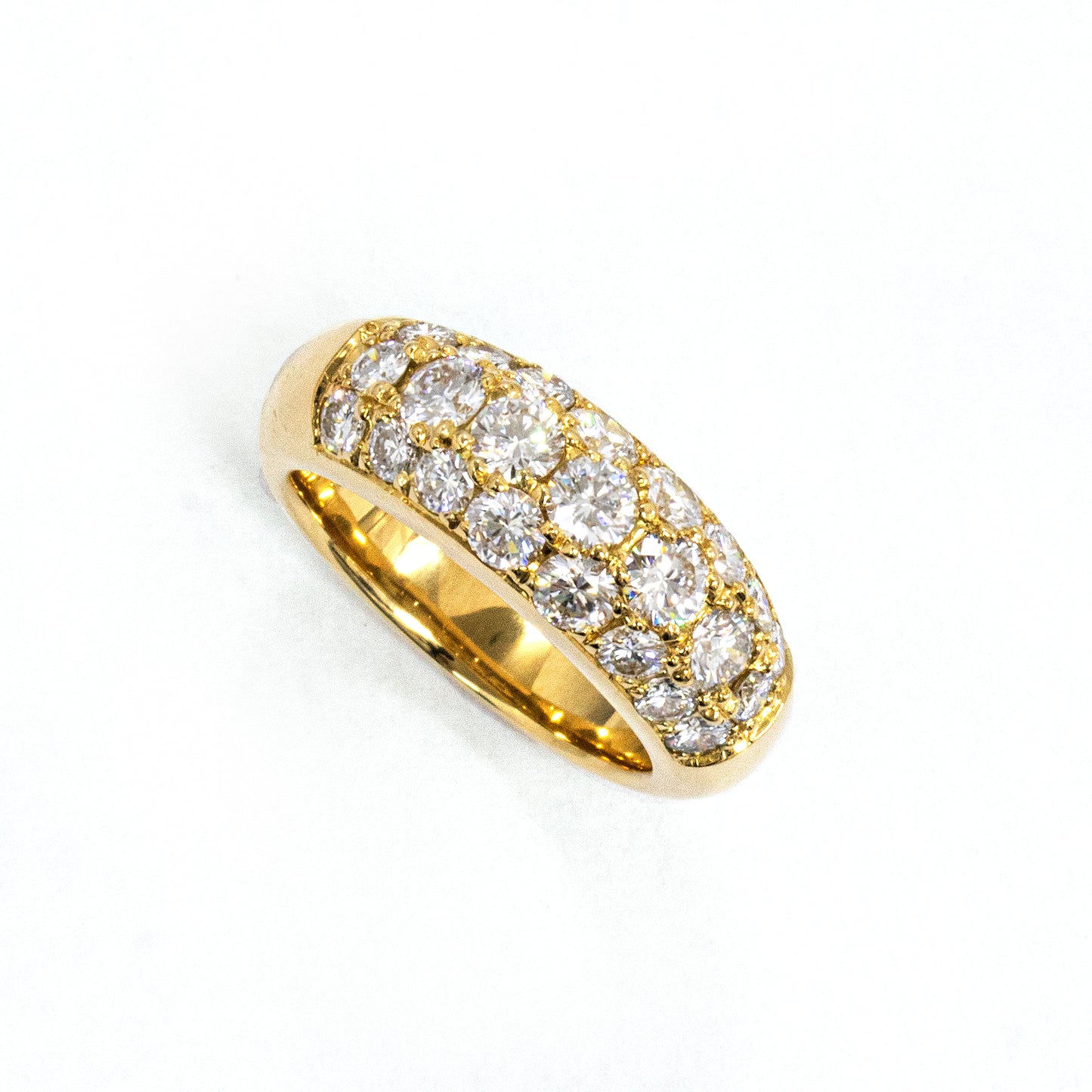 K18イエローゴールドダイヤモンドリング