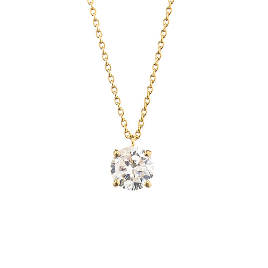 K18イエローゴールドダイヤモンドペンダント