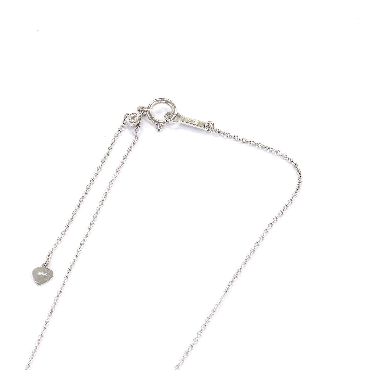 K18ホワイトゴールドダイヤモンドペンダント