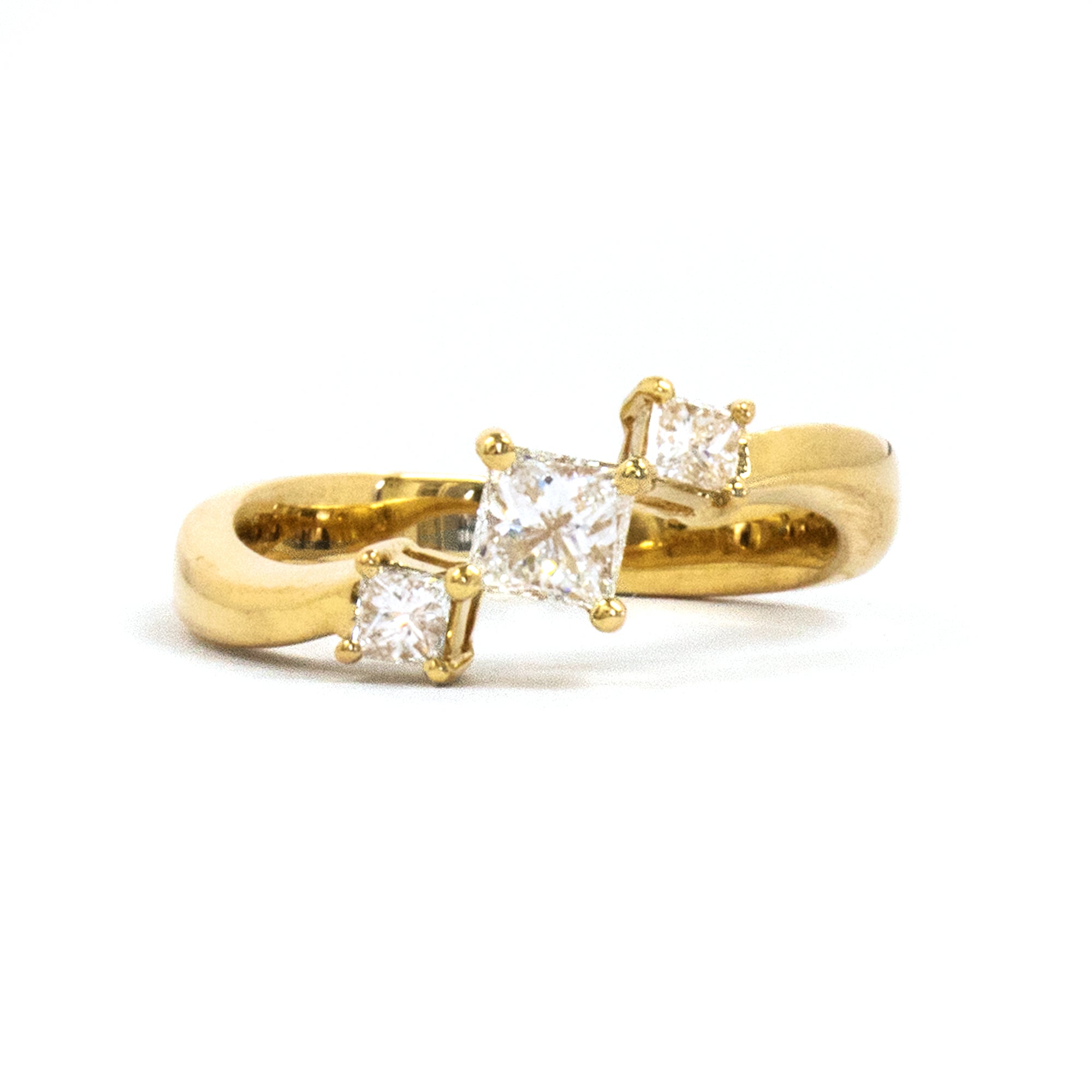 K18イエローゴールドダイヤモンドリング – Re:jewelry（リジュエリー）