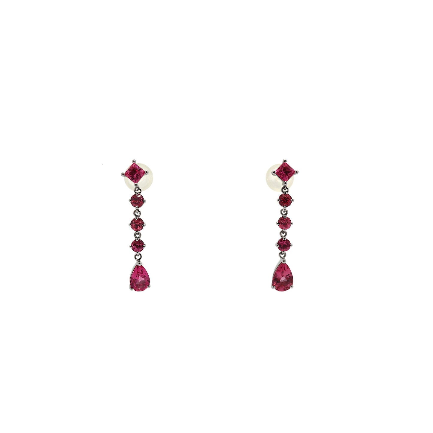 プラチナスピネルピアス