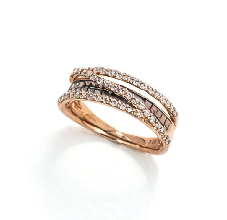 K18ピンクゴールドダイヤモンドリング