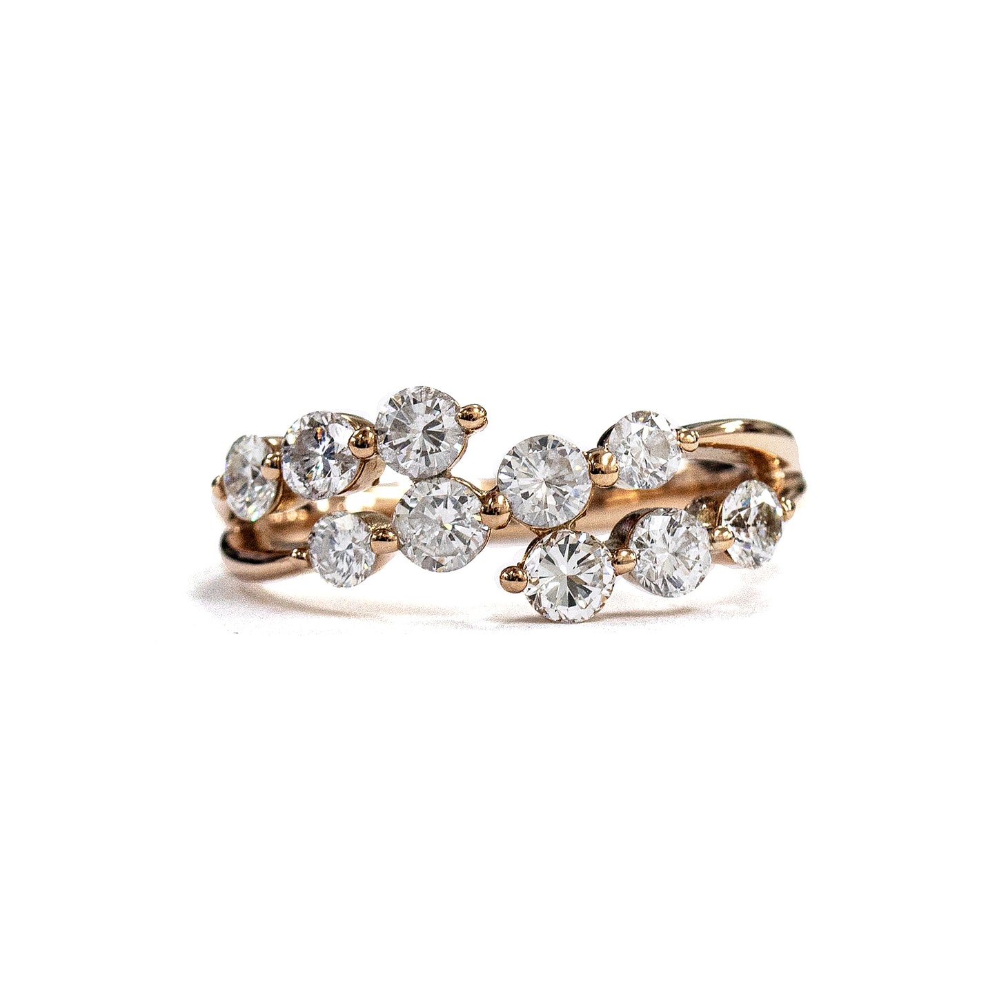 K18ピンクゴールドダイヤモンドリング