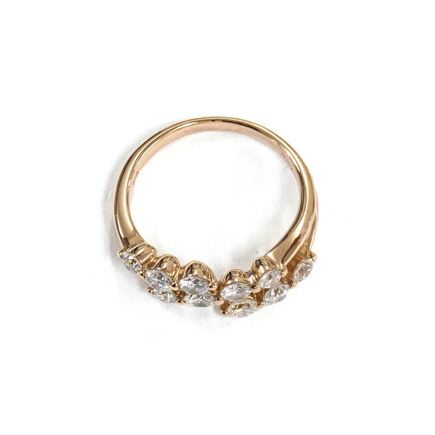 K18ピンクゴールドダイヤモンドリング