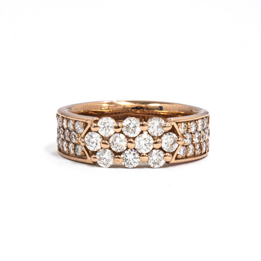 K18ピンクゴールドダイヤモンドリング