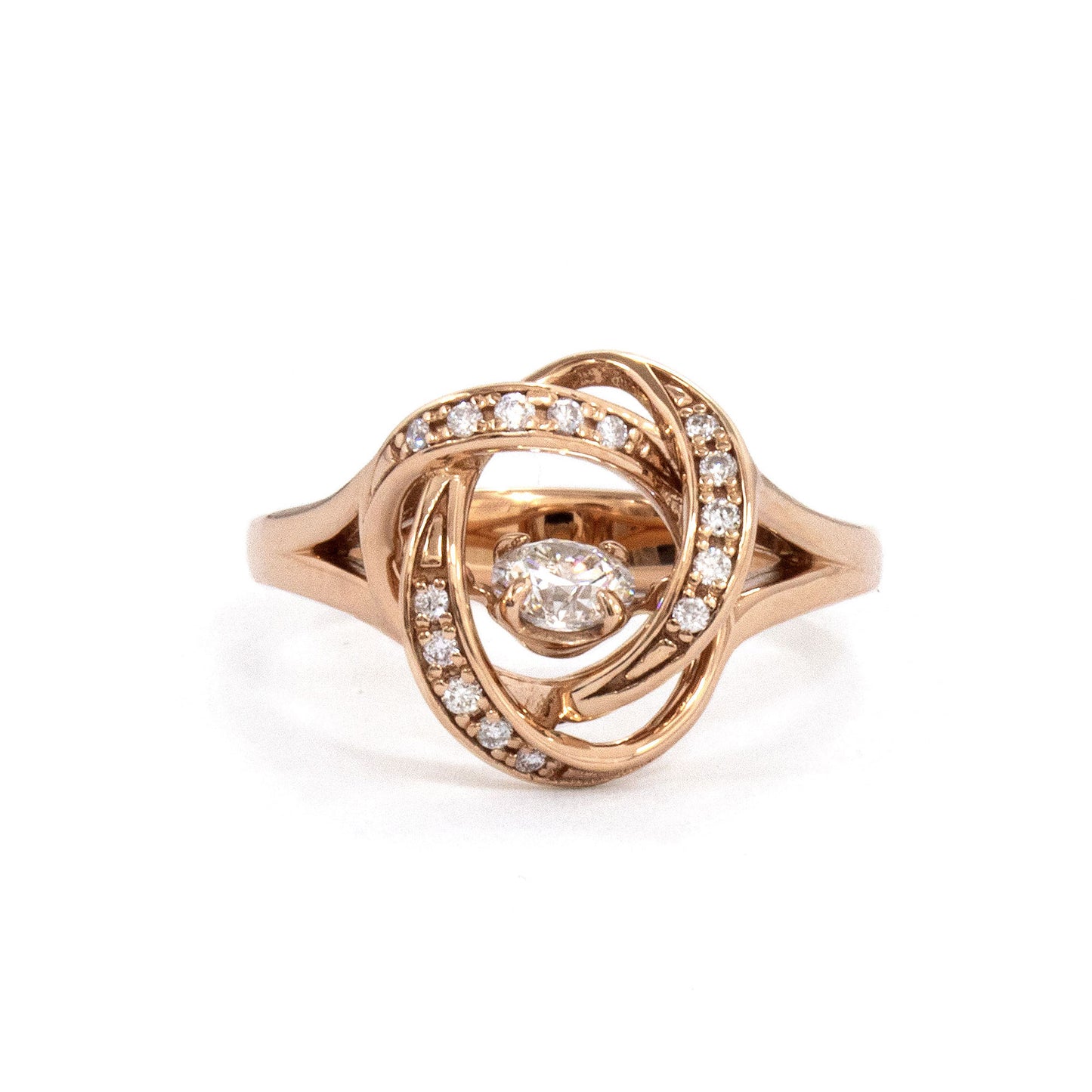 K18ピンクゴールドダイヤモンドリング