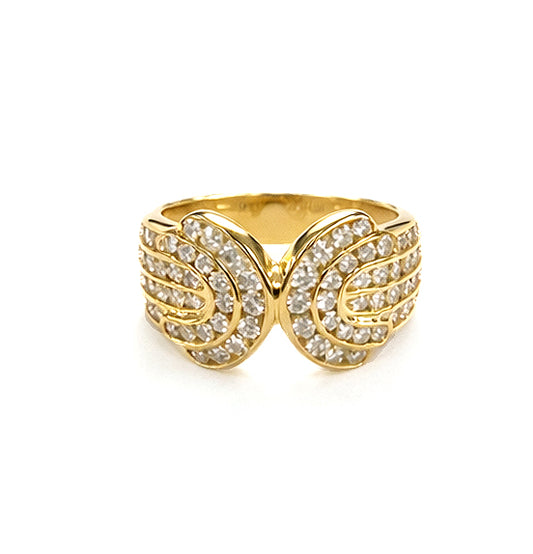 K18イエローゴールドダイヤモンドリング