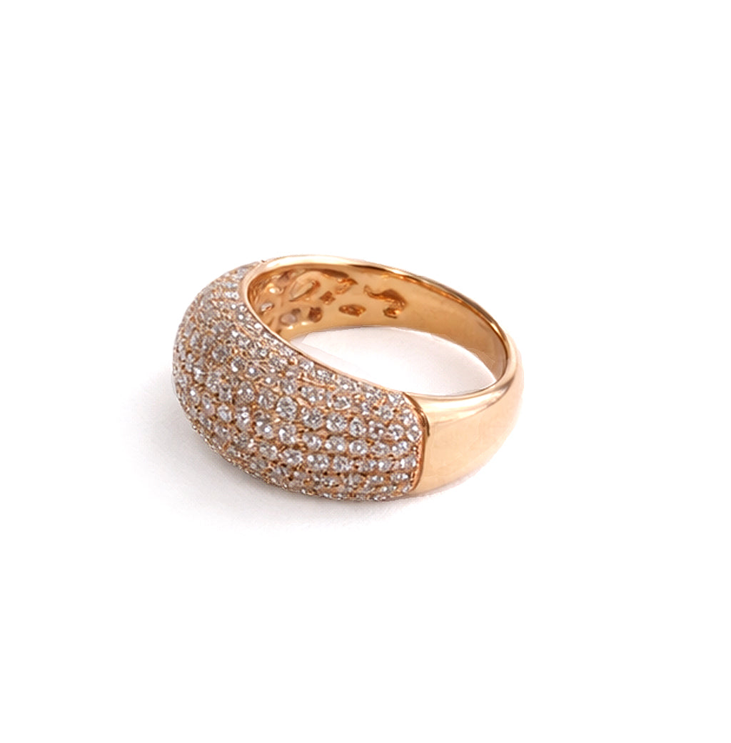 K18ピンクゴールドダイヤモンドリング